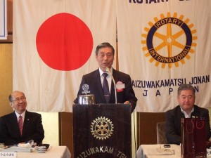 会津西RC　柳橋会長よりご挨拶